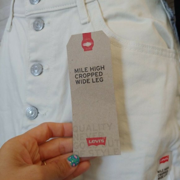 ❤️SOLD❤️Levi's Women's Mile High Cropped Wide Leg - Picture 11 of 12
